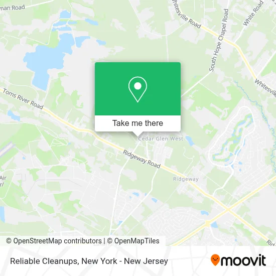 Reliable Cleanups map