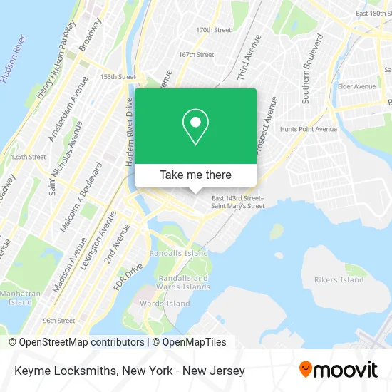 Keyme Locksmiths map