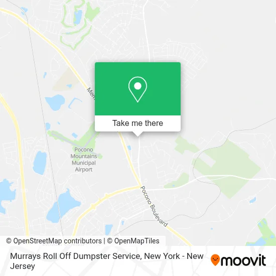 Murrays Roll Off Dumpster Service map