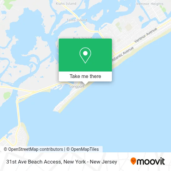 31st Ave Beach Access map