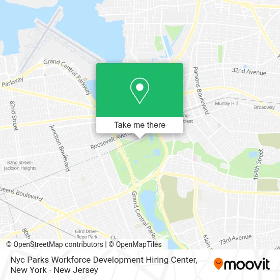 Nyc Parks Workforce Development Hiring Center map