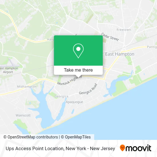 Ups Access Point Location map