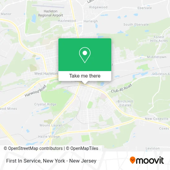 First In Service map