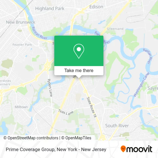 Prime Coverage Group map