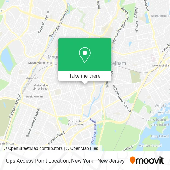 Ups Access Point Location map