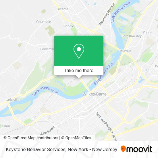 Keystone Behavior Services map