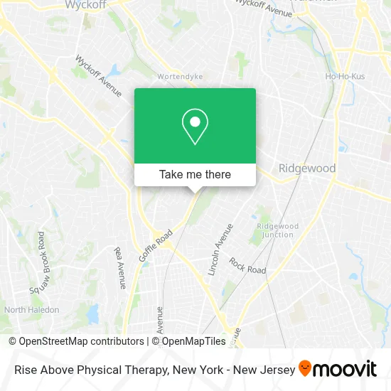 Rise Above Physical Therapy map