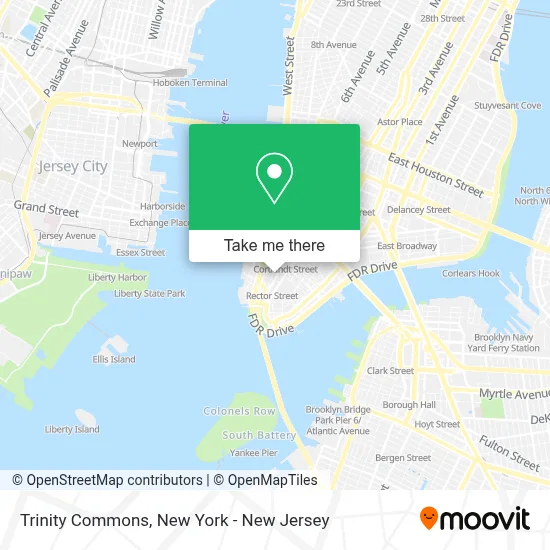 Trinity Commons map