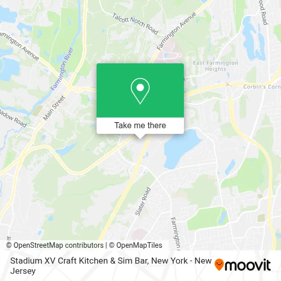 Stadium XV Craft Kitchen & Sim Bar map