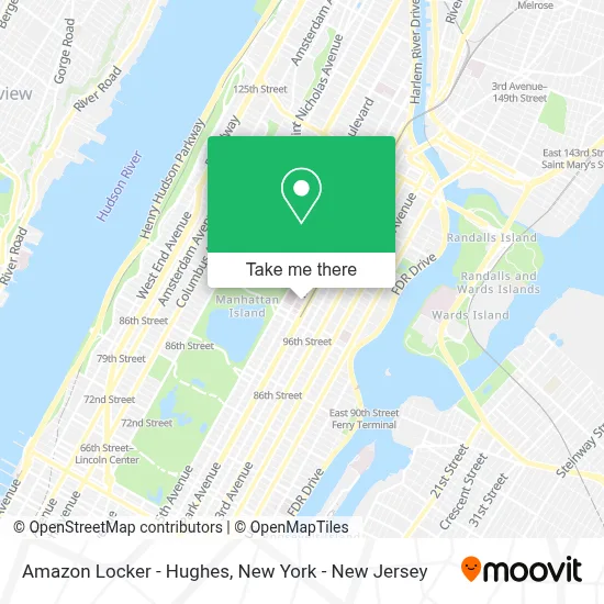 ¿Cómo llegar a Amazon Locker - Hughes en Manhattan en metro, autobús o ...
