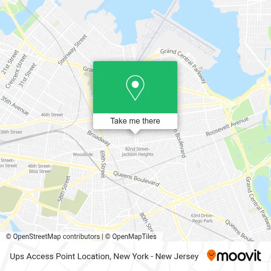 Ups Access Point Location map