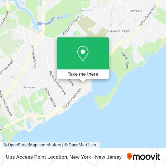 Ups Access Point Location map