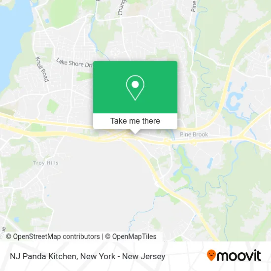 NJ Panda Kitchen map