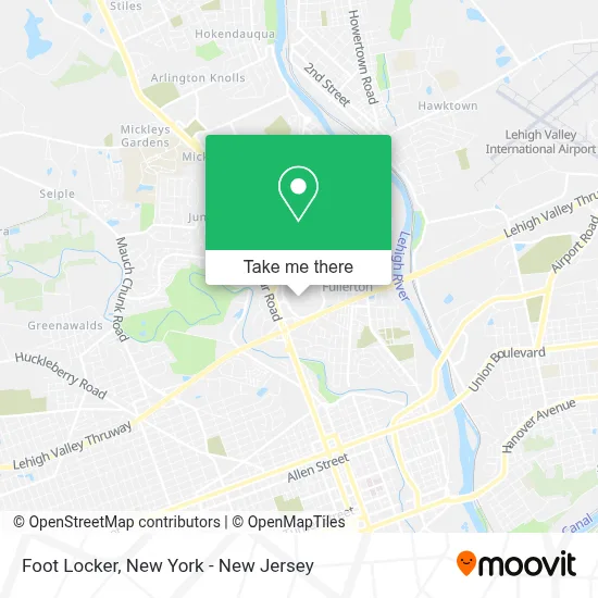 Foot Locker map