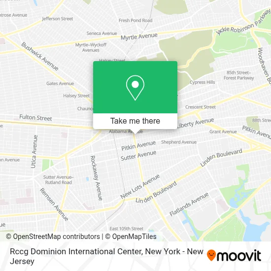 Rccg Dominion International Center map