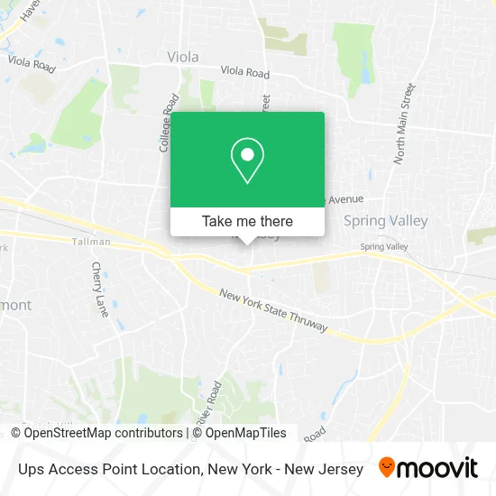 Ups Access Point Location map