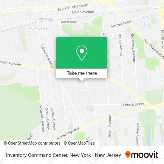 Inventory Command Center map