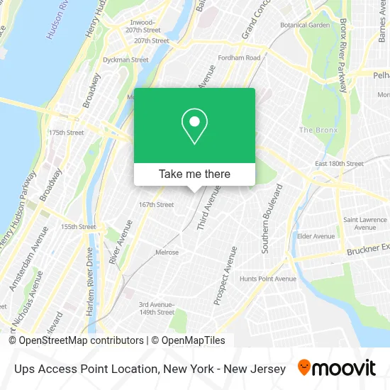 Ups Access Point Location map