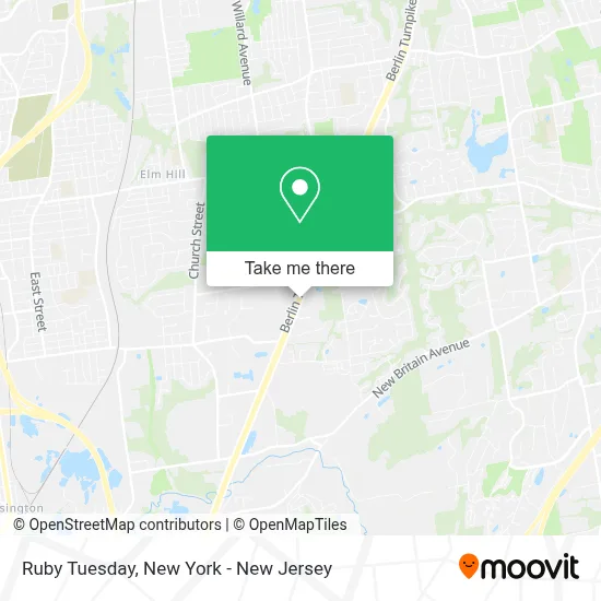 Ruby Tuesday map