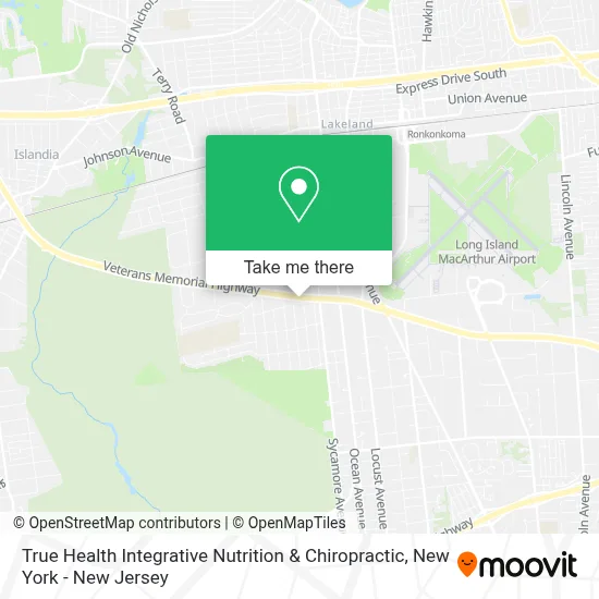 True Health Integrative Nutrition & Chiropractic map