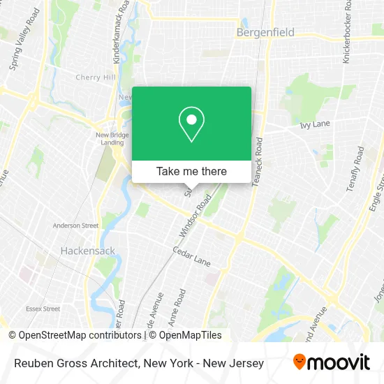 Reuben Gross Architect map
