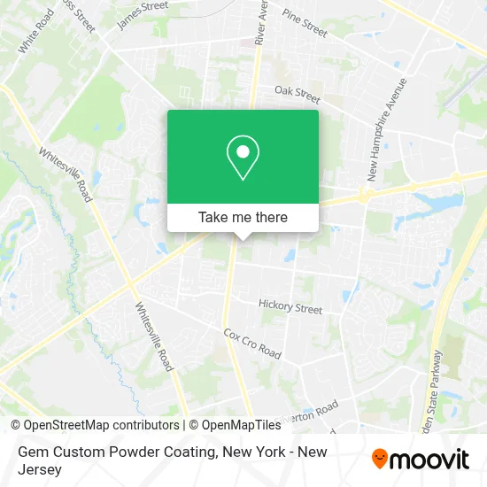 Gem Custom Powder Coating map