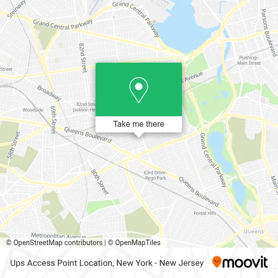 Ups Access Point Location map