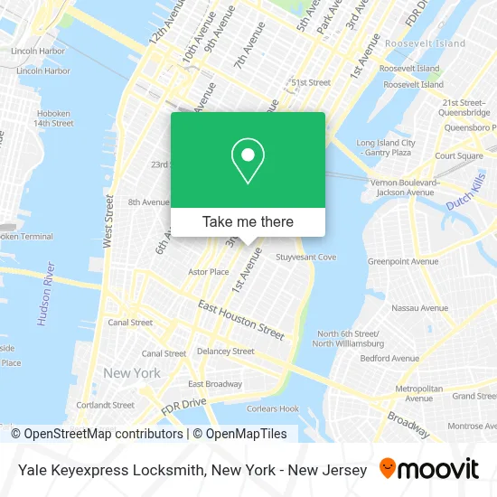 Yale Keyexpress Locksmith map