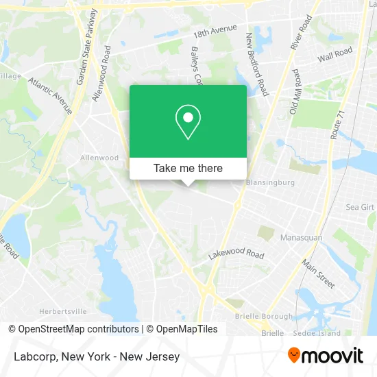 Labcorp map