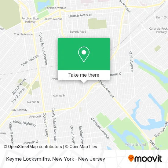 Keyme Locksmiths map