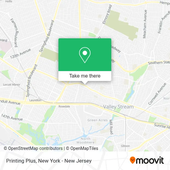 Printing Plus map
