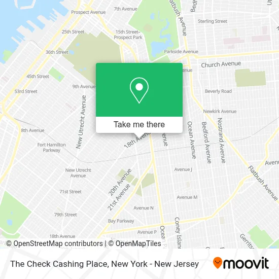 The Check Cashing Place map