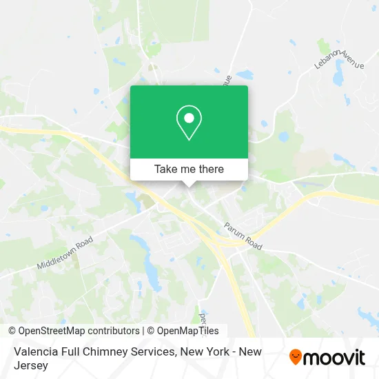 Valencia Full Chimney Services map