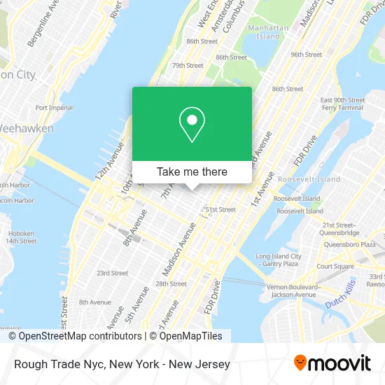 Rough Trade Nyc map