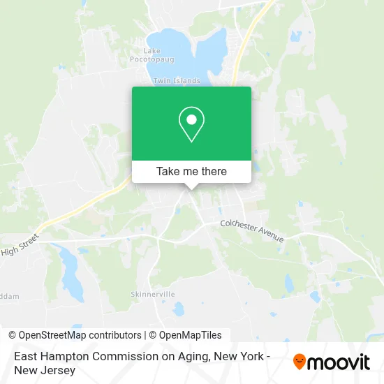East Hampton Commission on Aging map