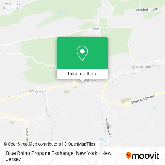 Blue Rhino Propane Exchange map