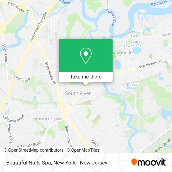 Beautiful Nails Spa map