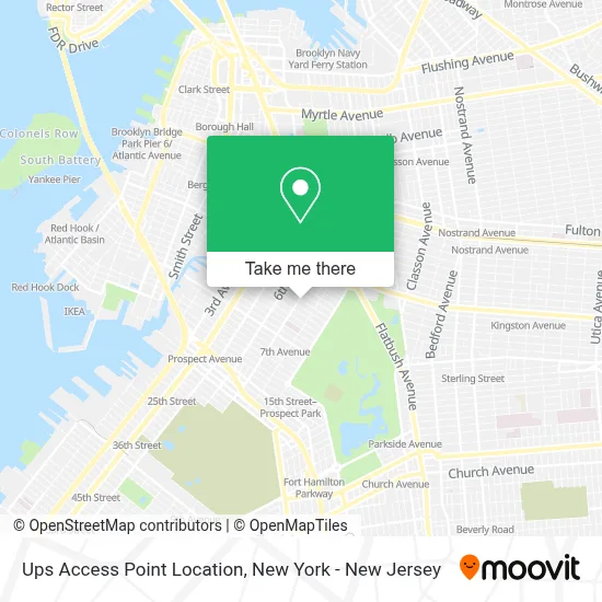 Ups Access Point Location map