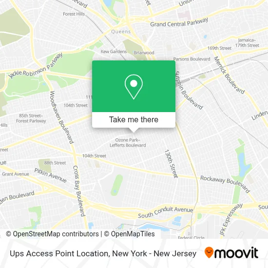 Ups Access Point Location map