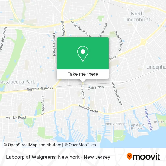 Labcorp at Walgreens map
