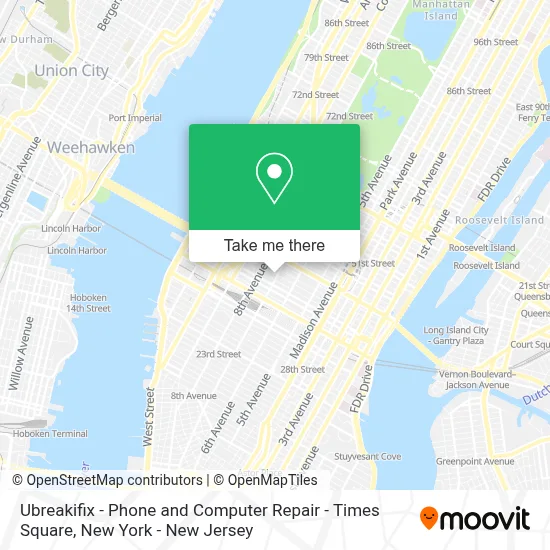 Ubreakifix - Phone and Computer Repair - Times Square map