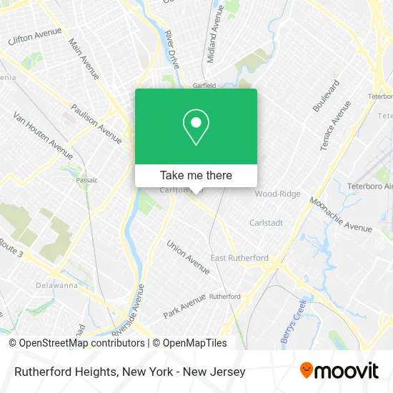 Rutherford Heights map