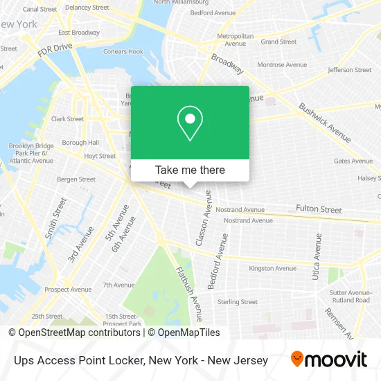 Ups Access Point Locker map