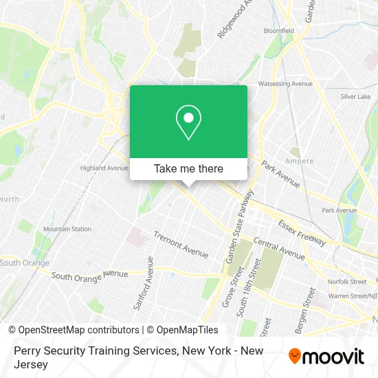 Perry Security Training Services map