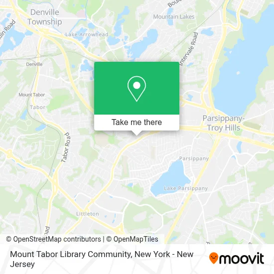 Mount Tabor Library Community map