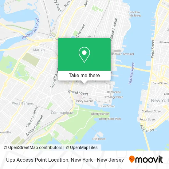 Ups Access Point Location map