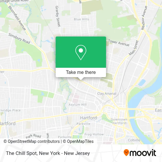 The Chill Spot map