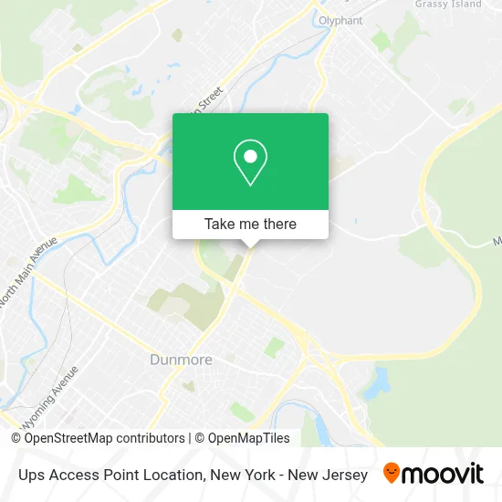 Ups Access Point Location map