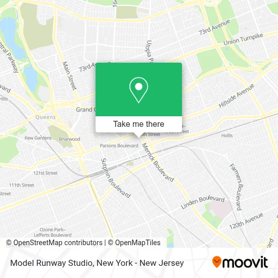 Model Runway Studio map