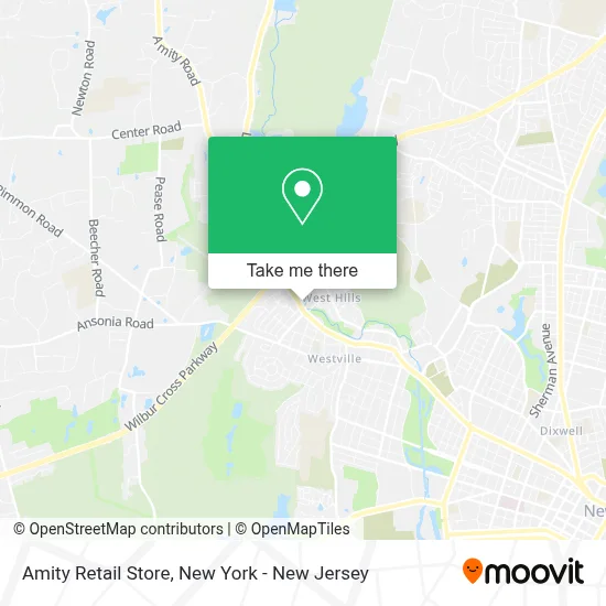 Amity Retail Store map